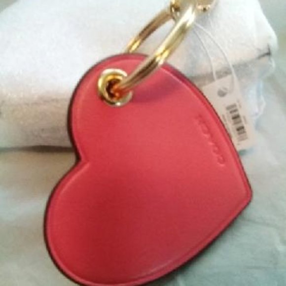 Coach Accessories - New Coach Leather Tote Charm/Key Ring